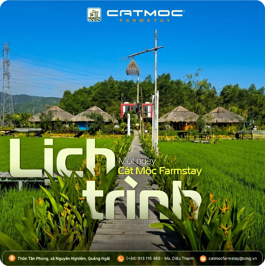 Thiết kế Lịch trình tại Cát Mộc Farmstay
