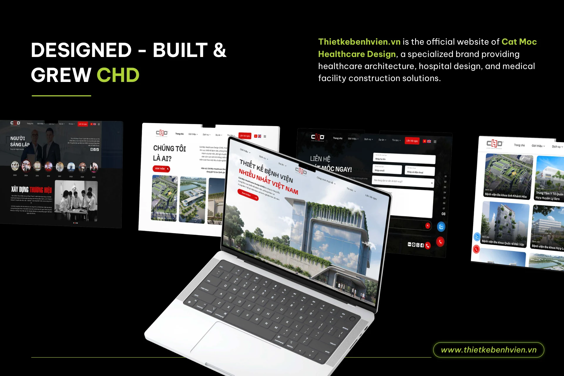 Trải nghiệm website Cát Mộc Healthcare Design