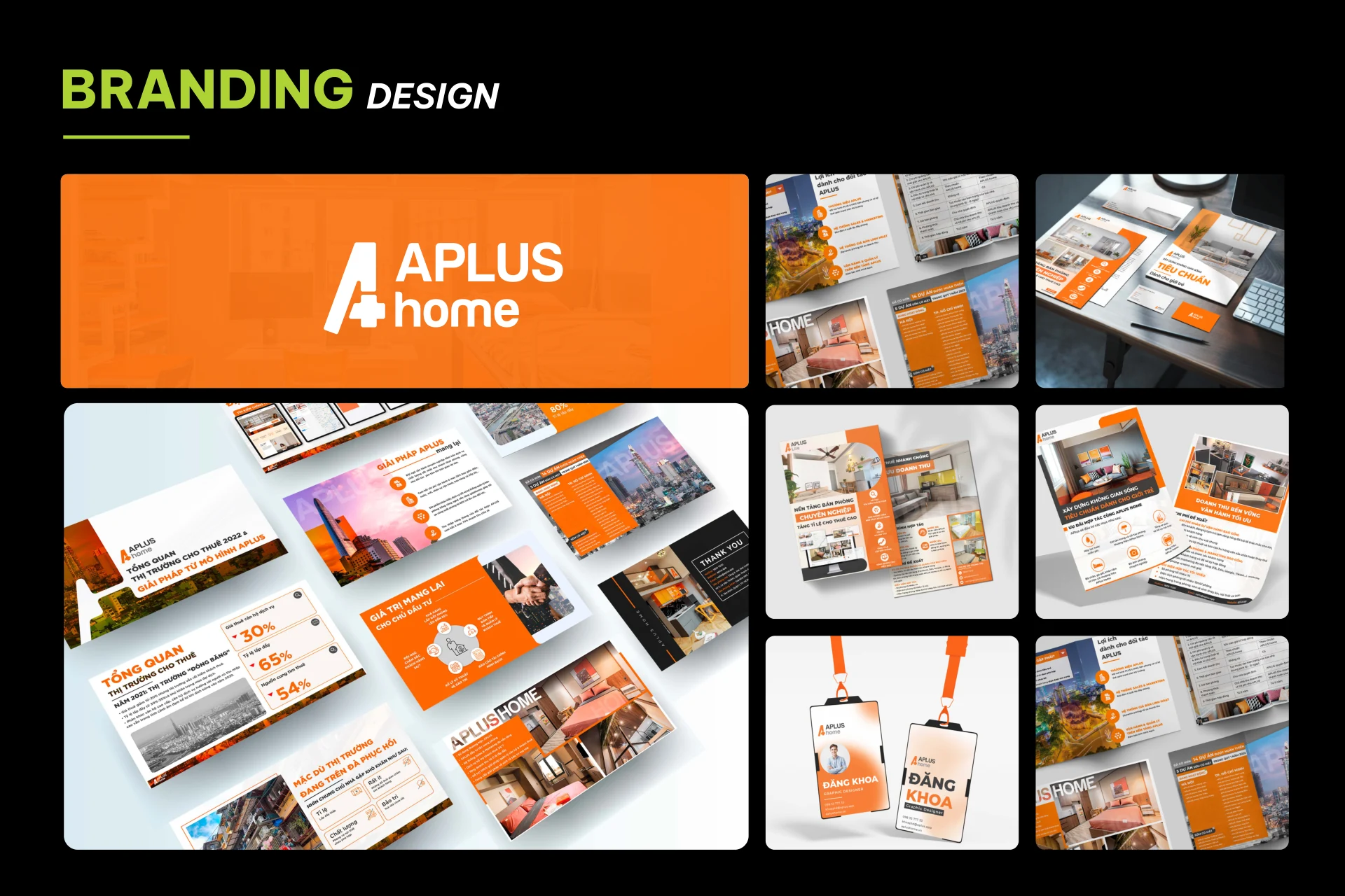 Hệ thống nhận diện và ấn phẩm APLUS HOME